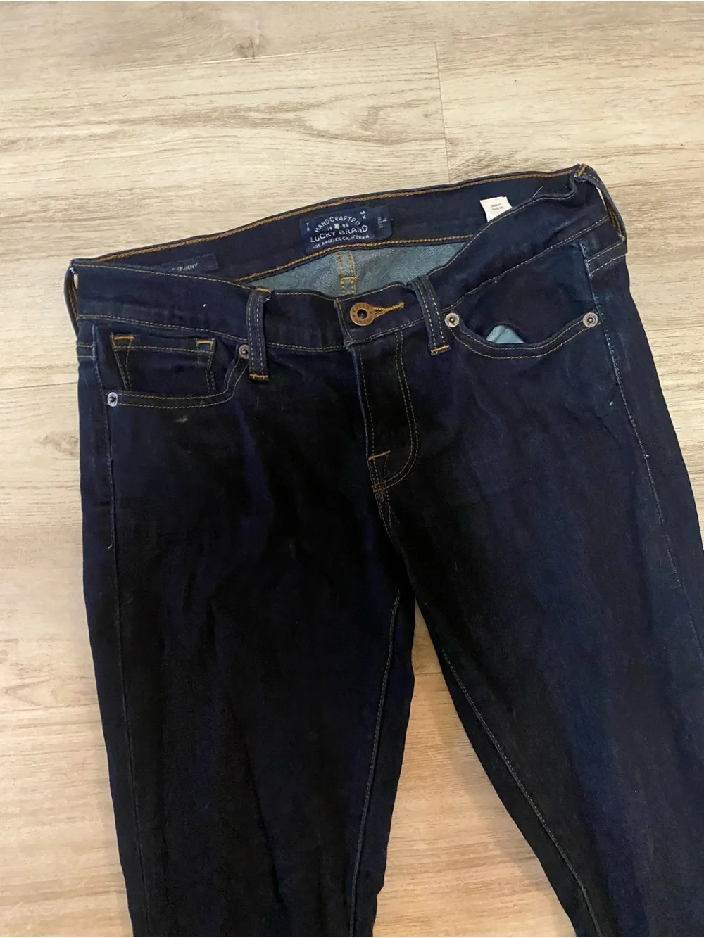 Lucky Brand Charlie Skinny Dark Blue Jeans